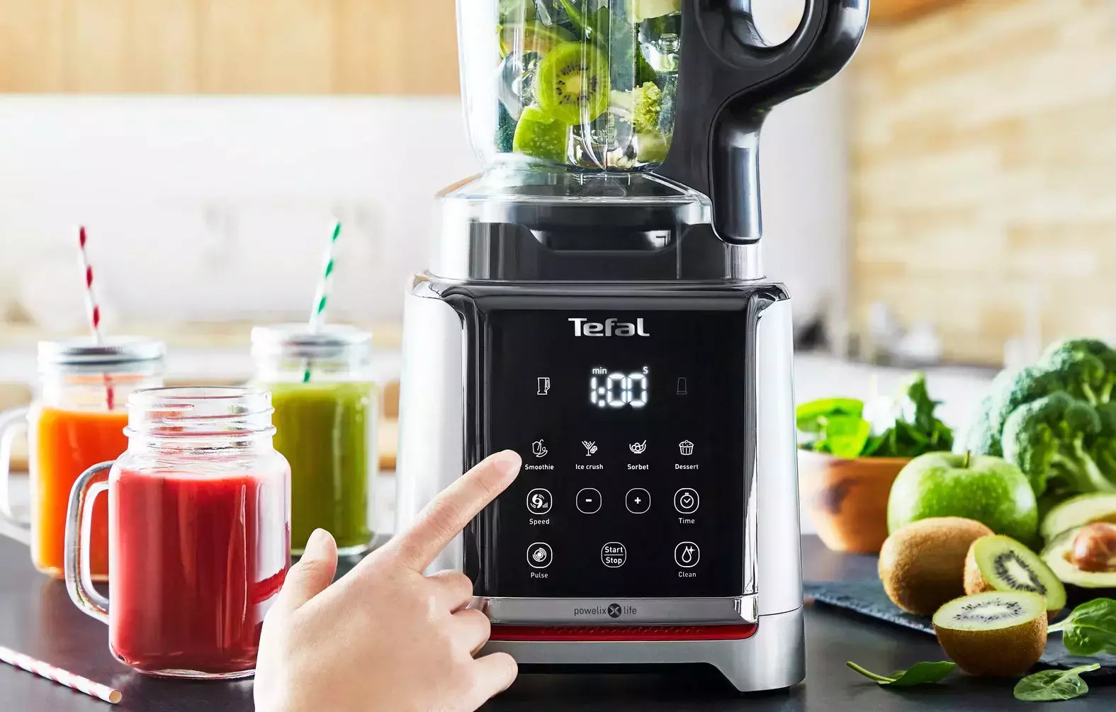 Tefal Infiny Mix+ Μπλέντερ για Smoothies 1.75lt 1600W Μαύρο - Image 3