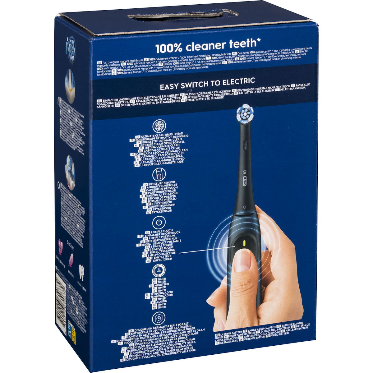 Oral-B iO Series 2 Ηλεκτρική Οδοντόβουρτσα με Αισθητήρα Πίεσης και Θήκη Ταξιδίου Μαύρη - Image 4