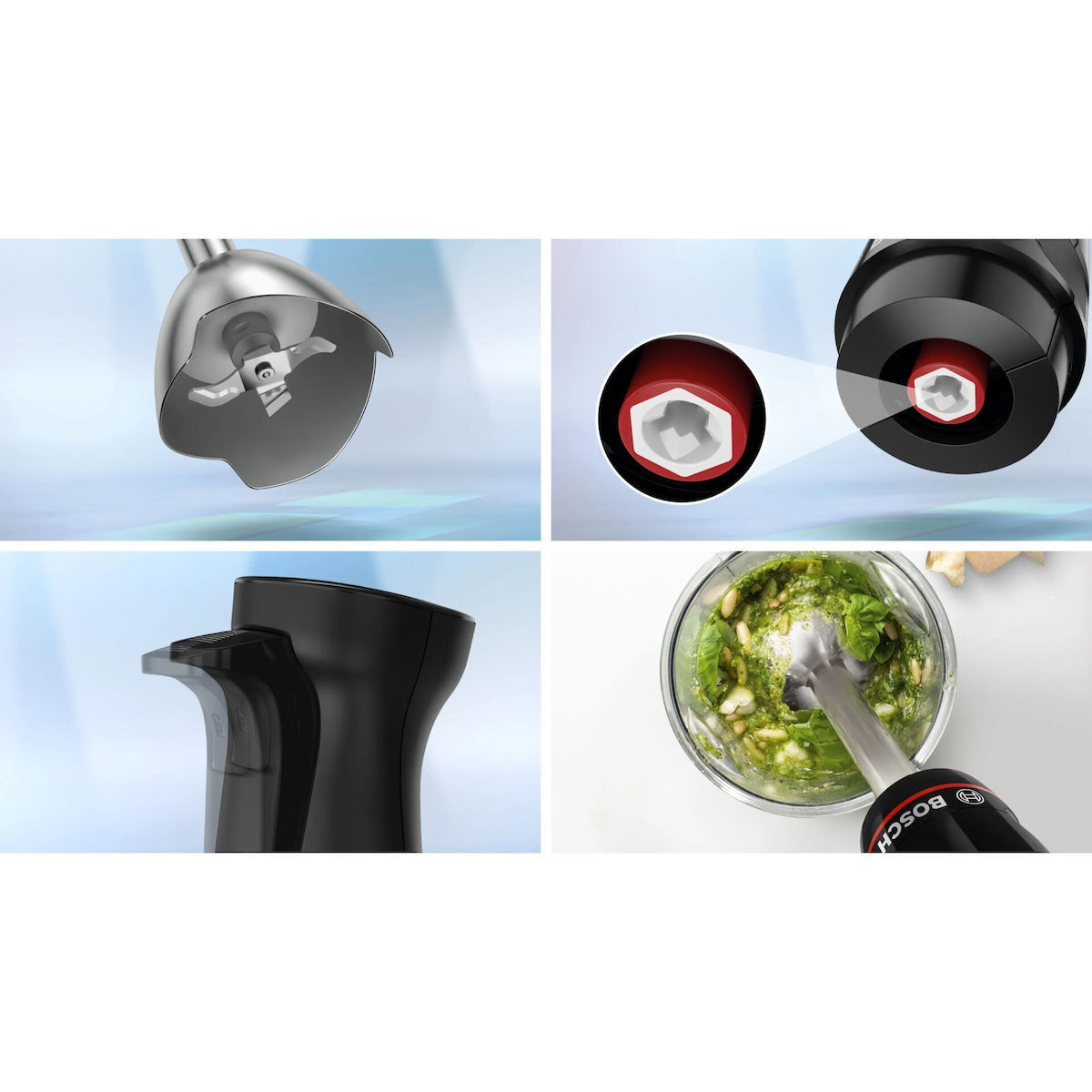 Bosch MSM4B6V2 Ραβδομπλέντερ με Πλαστική Ράβδο 1000W Γκρι - Image 8