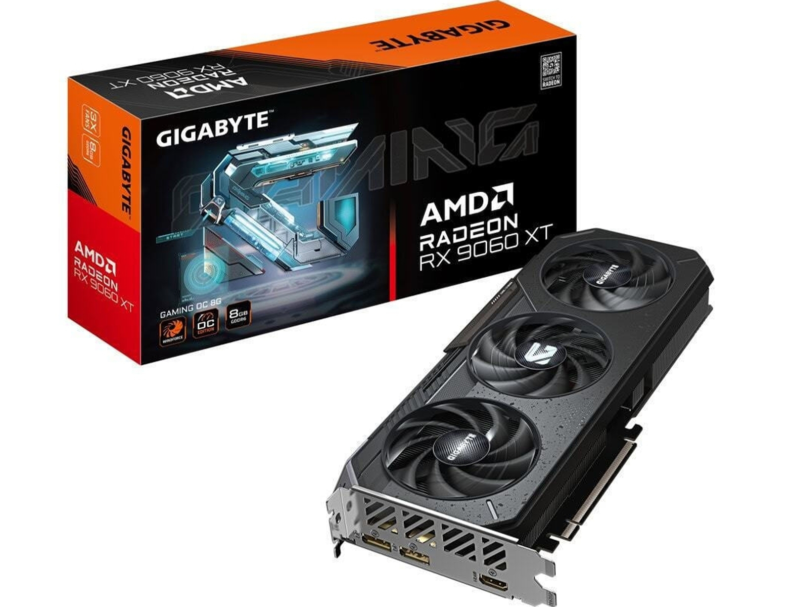 Gigabyte Radeon RX 9060 XT 16GB GDDR6 GAMING OC Κάρτα Γραφικών GV-R9060XTGAMING OC-16GD