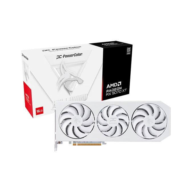 PowerColor Radeon RX 9070 XT 16GB GDDR6 Hellhound White Κάρτα Γραφικών - Image 6