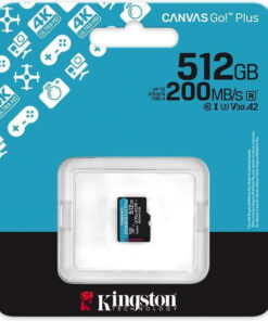 Kingston Canvas Go Plus microSDXC 512GB Class 10 U3 UHS-I με αντάπτορα