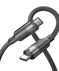 Alternative view of Vention It Cable Usb-c 3.2 Gen2 M-m 1.0m Braided Aluminum Black Trgbf