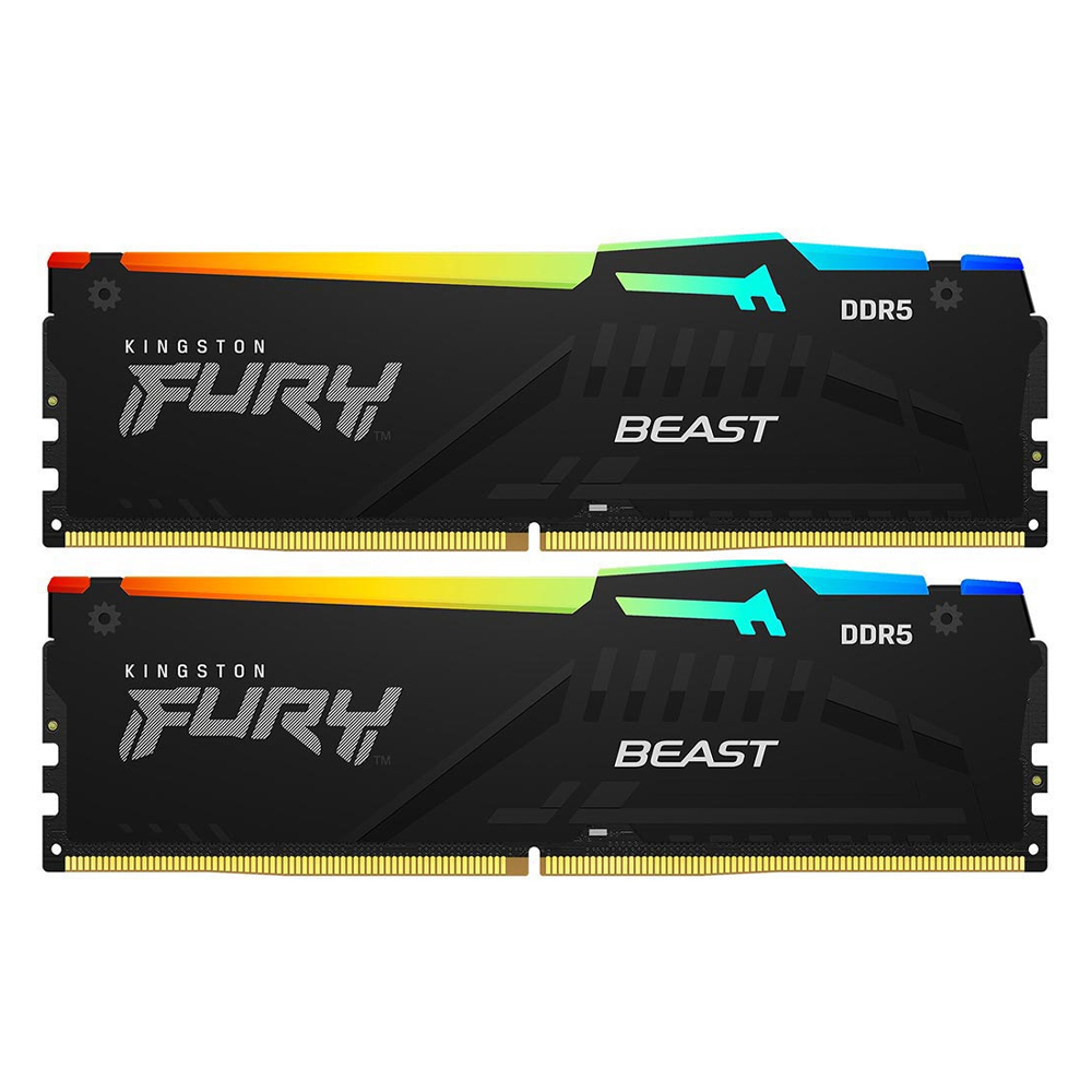 Kingston FURY Beast RGB DDR5 64GB RAM με 2x32GB Modules και Ταχύτητα 6000 για Desktop KF560C30BBEAK2-64 - Image 7