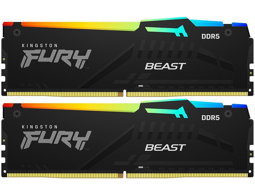 Kingston Fury Beast RGB DDR5 64GB RAM με 2x32GB Modules και Ταχύτητα 6000 για Desktop KF560C36BBEAK2-64 - Image 12