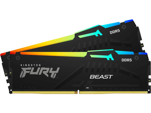Kingston Fury Beast RGB DDR5 64GB RAM με 2x32GB Modules και Ταχύτητα 6000 για Desktop KF560C36BBEAK2-64 - Image 10