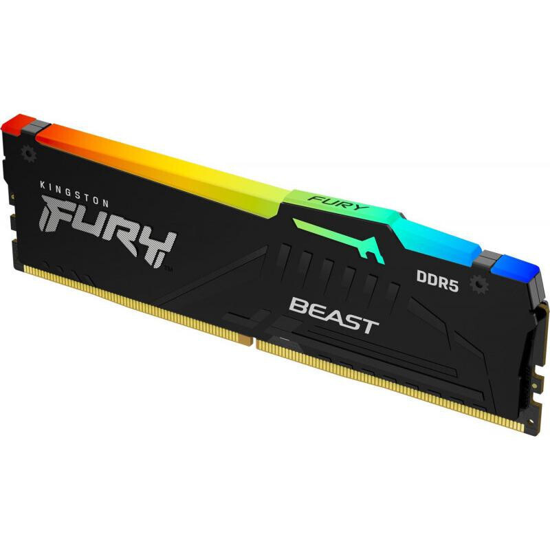 Kingston Fury Beast RGB DDR5 32GB RAM με 2x16GB Modules και Ταχύτητα 5200 για Desktop KF552C40BBAK2-32 - Image 9