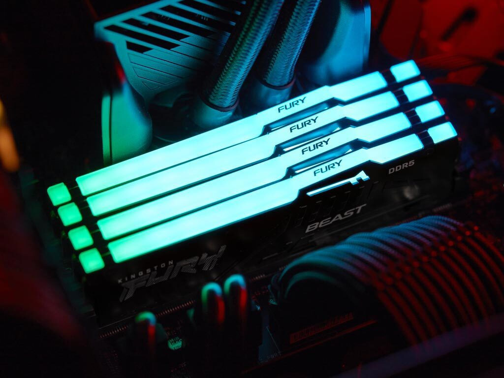 Kingston Fury Beast RGB DDR5 32GB RAM με 2x16GB Modules και Ταχύτητα 5200 για Desktop KF552C40BBAK2-32 - Image 11
