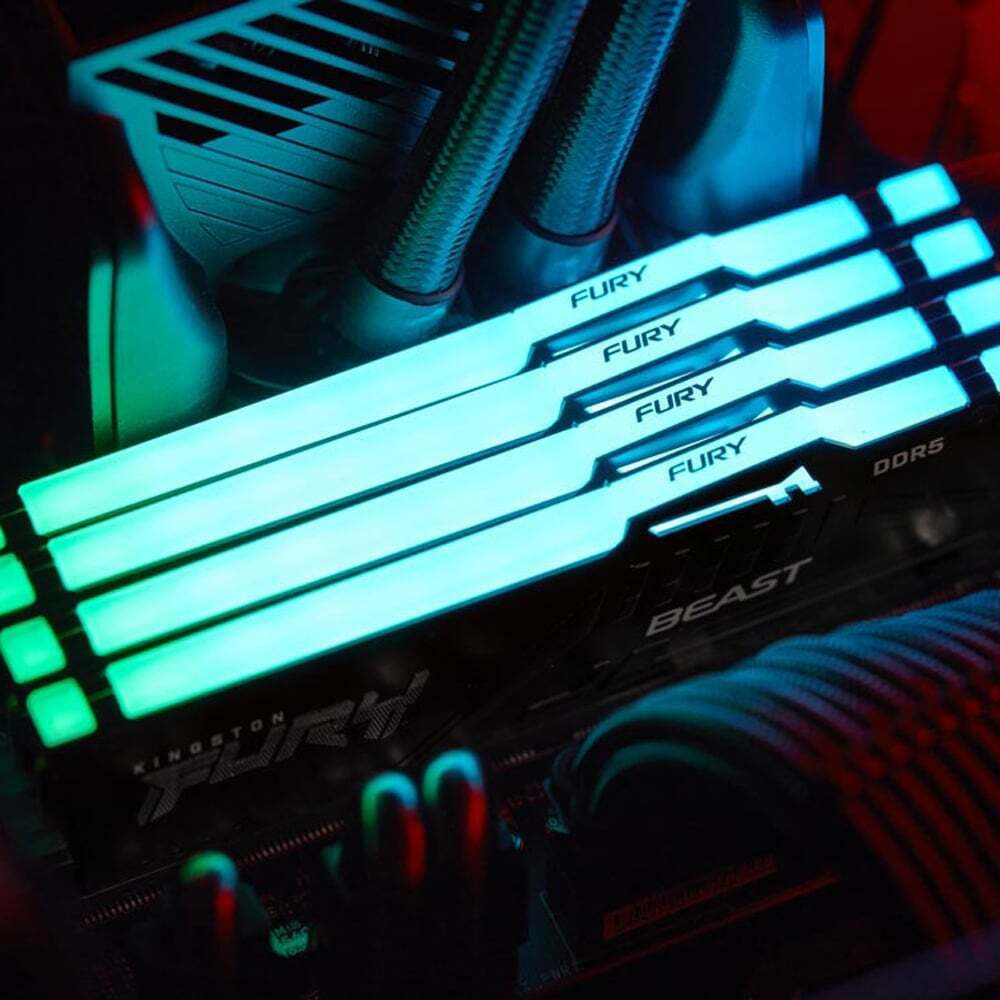 Kingston Fury Beast RGB DDR5 32GB RAM με 2x16GB Modules και Ταχύτητα 5200 για Desktop KF552C40BBAK2-32 - Image 12