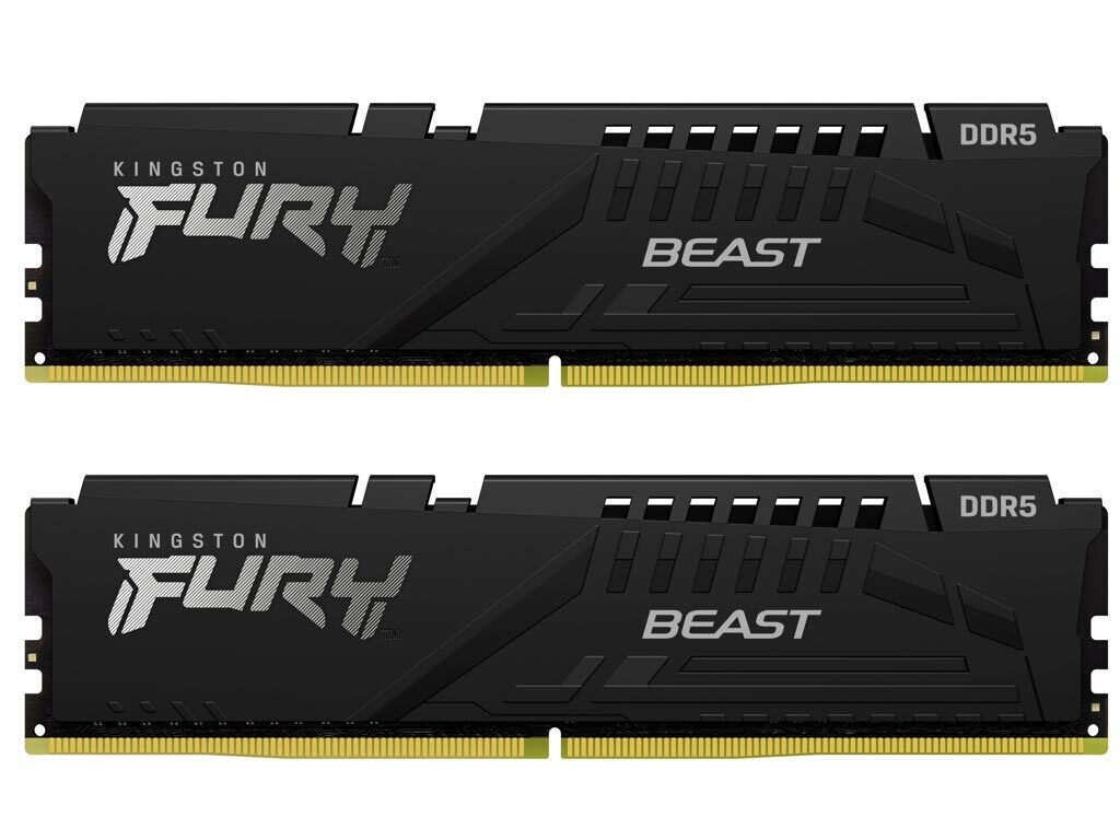 Kingston Fury Beast DDR5 64GB RAM με 2x32GB Modules και Ταχύτητα 5600 για Desktop KF556C40BBK2-64