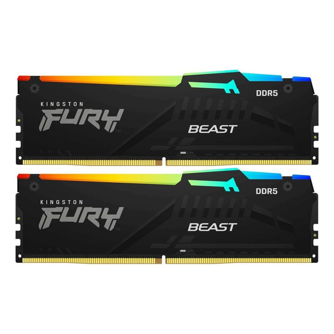 Kingston Fury Beast RGB DDR5 32GB RAM με 2x16GB Modules και Ταχύτητα 5200 για Desktop KF552C40BBAK2-32 - Image 8