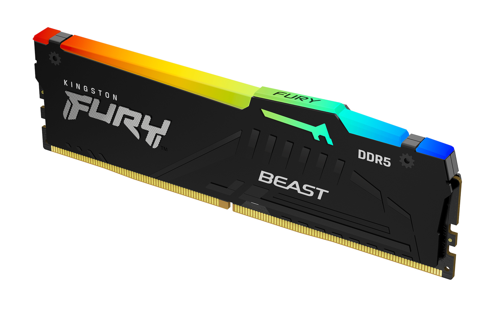 Kingston Fury Beast RGB DDR5 με Module 1x32GB και Ταχύτητα 5200 για Desktop KF552C40BBA-32