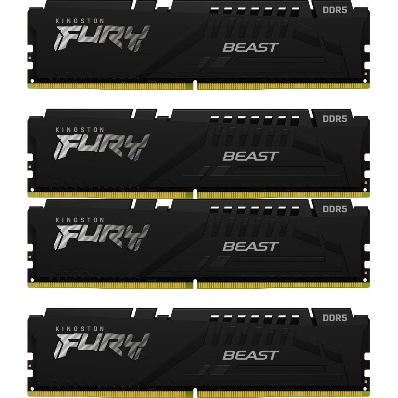 Kingston Fury Beast DDR5 128GB RAM με 4x32GB Modules και Ταχύτητα 5200 για Desktop KF552C40BBK4-128 - Image 5