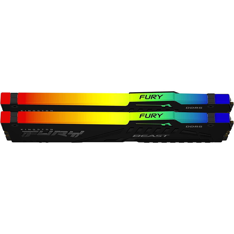Kingston Fury Beast RGB DDR5 16GB RAM με 2x8GB Modules και Ταχύτητα 5200 για Desktop KF552C40BBAK2-16 - Image 7