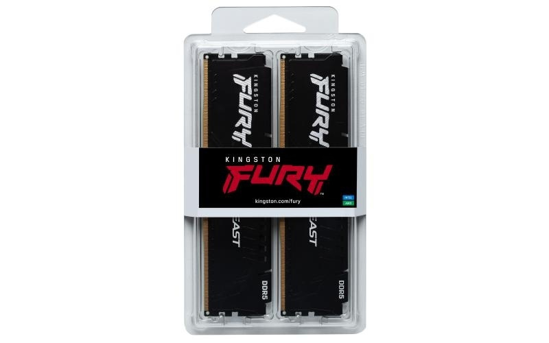 Kingston Fury Beast DDR5 64GB RAM με 2x32GB Modules και Ταχύτητα 5200 για Desktop KF552C40BBK2-64 - Image 6