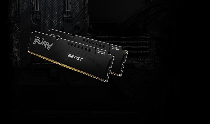 Kingston Fury Beast DDR5 64GB RAM με 2x32GB Modules και Ταχύτητα 5200 για Desktop KF552C40BBK2-64 - Image 8