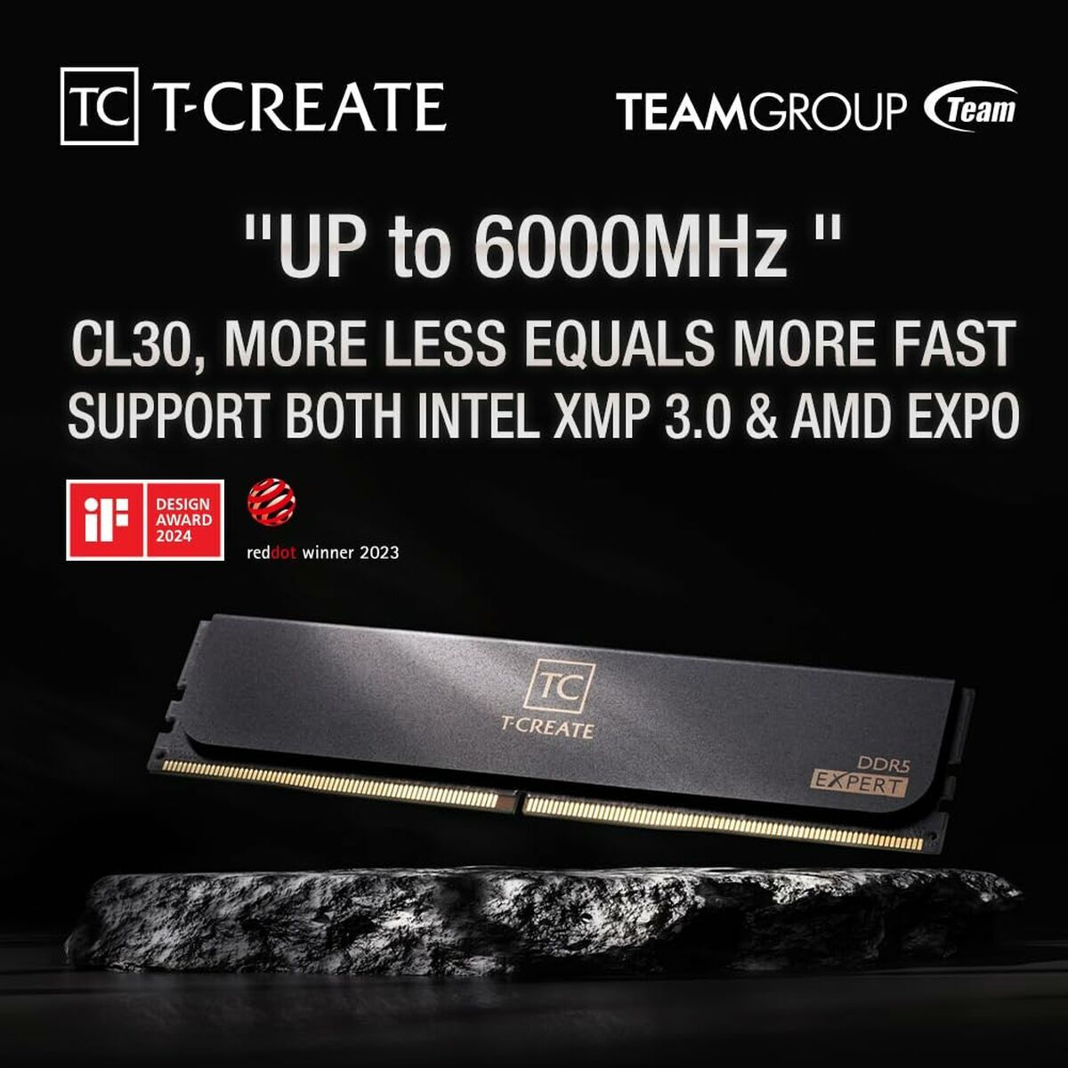 TeamGroup T-Create Expert DDR5 32GB RAM με 2x16GB Modules και Ταχύτητα 6000 για Desktop CTCED532G6000HC30DC01 - Image 10