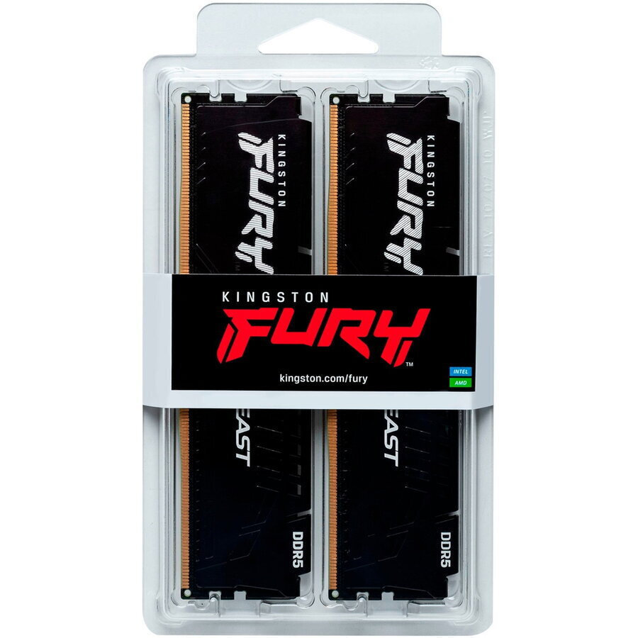 Kingston Fury Beast DDR5 64GB RAM με 2x32GB Modules και Ταχύτητα 6400 για Desktop KF564C32BBEK2-64 - Image 4