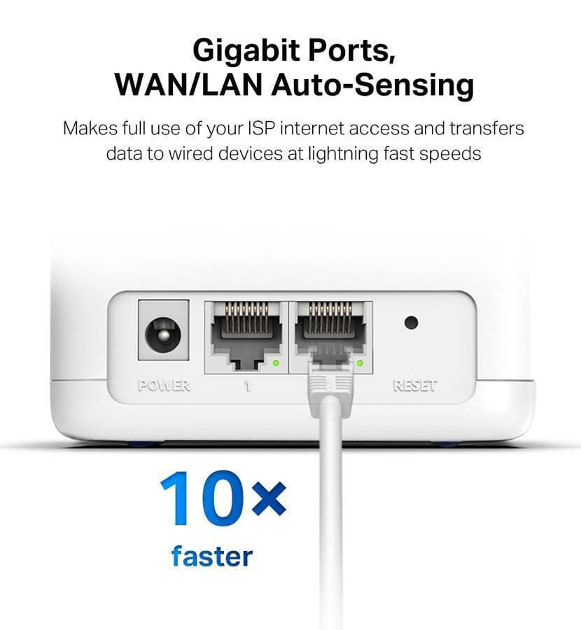 Mercusys Halo H30G v1 WiFi Mesh Network Access Point Wi‑Fi 5 Dual Band (2.4 & 5GHz) σε Διπλό Kit - Image 7