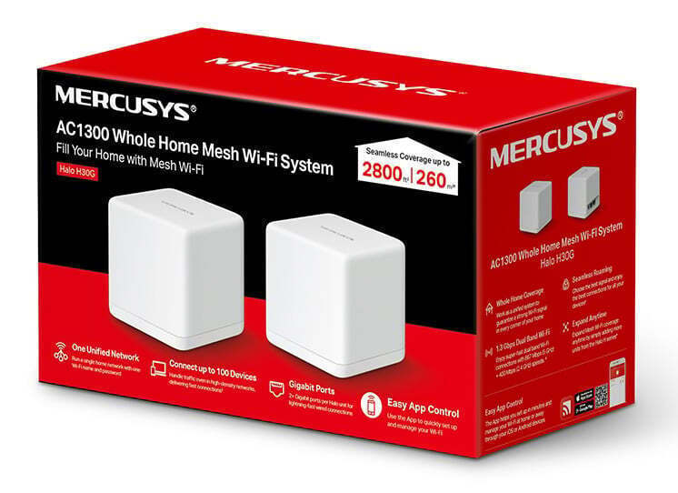 Mercusys Halo H30G v1 WiFi Mesh Network Access Point Wi‑Fi 5 Dual Band (2.4 & 5GHz) σε Διπλό Kit - Image 8