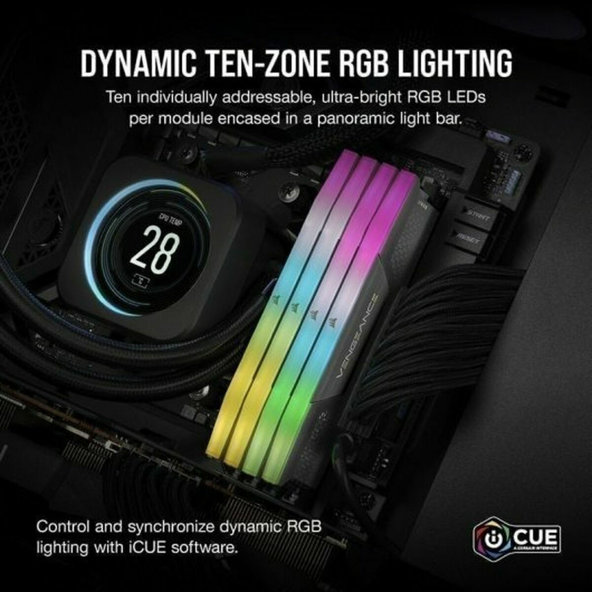 Corsair Vengeance DDR5 32GB RAM με 2x16GB Modules και Ταχύτητα 6400 για Desktop CMH32GX5M2B6400C36 - Image 5