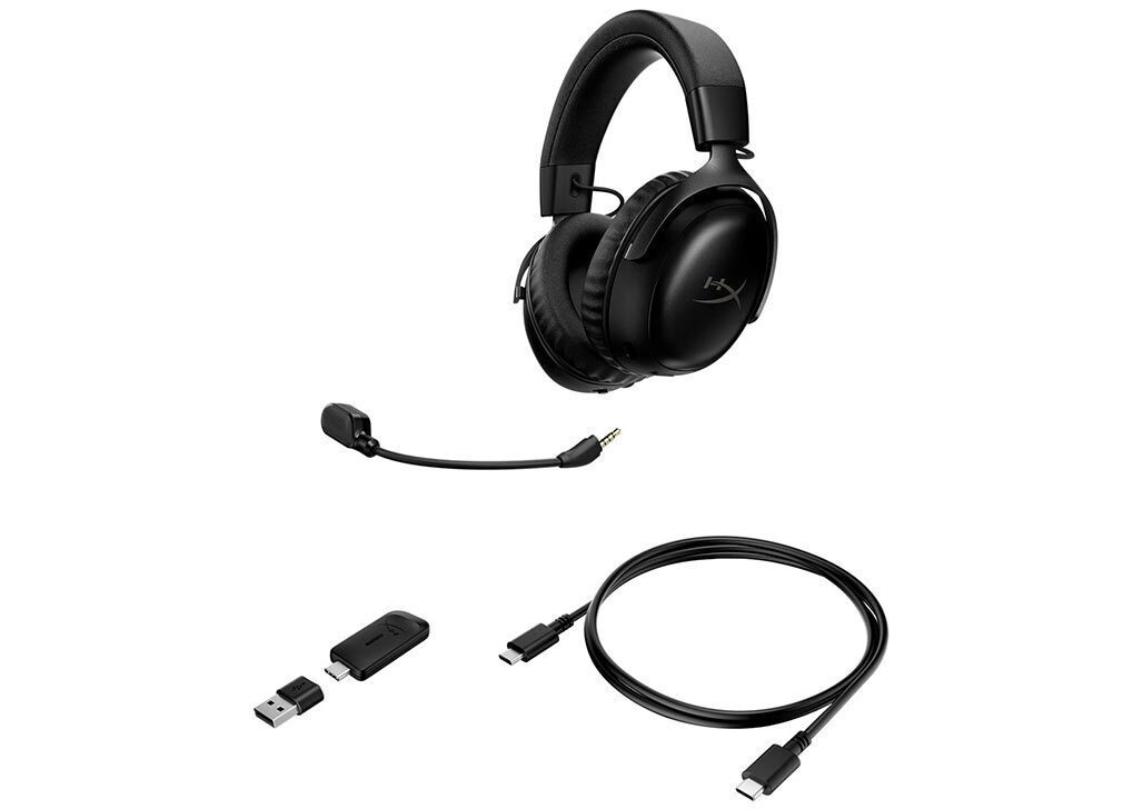 HyperX Cloud III S Ασύρματο Over Ear Gaming Headset με σύνδεση Bluetooth / USB - Image 4