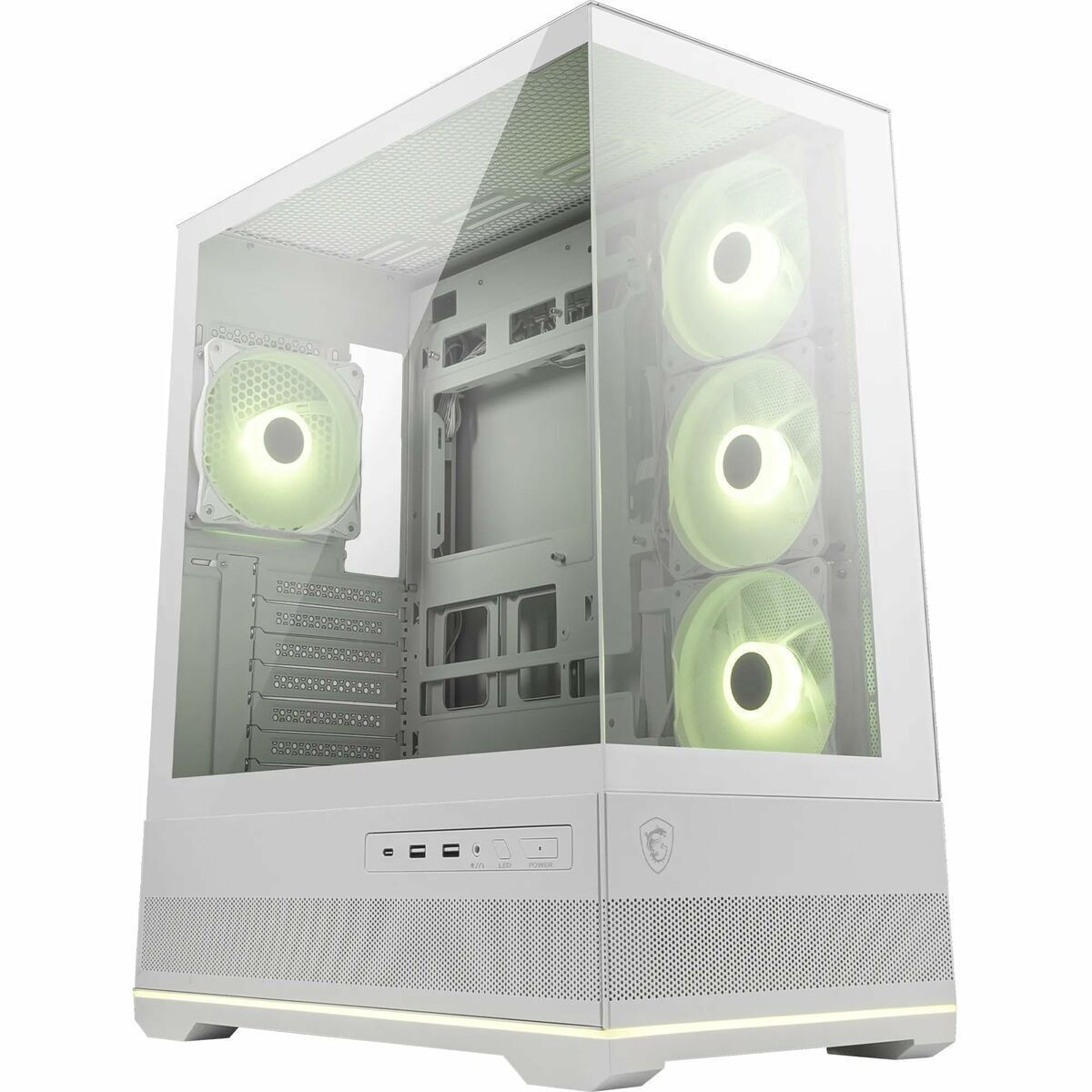 MSI MAG PANO 110R PZ Gaming Midi Tower Κουτί Υπολογιστή με Πλαϊνό Παράθυρο και ARGB Φωτισμό Λευκό