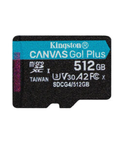 Alternative view of Kingston Canvas Go Plus microSDXC 512GB Class 10 U3 UHS-I με αντάπτορα