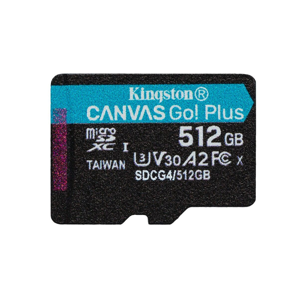Kingston Canvas Go Plus microSDXC 512GB Class 10 U3 UHS-I με αντάπτορα - Image 2