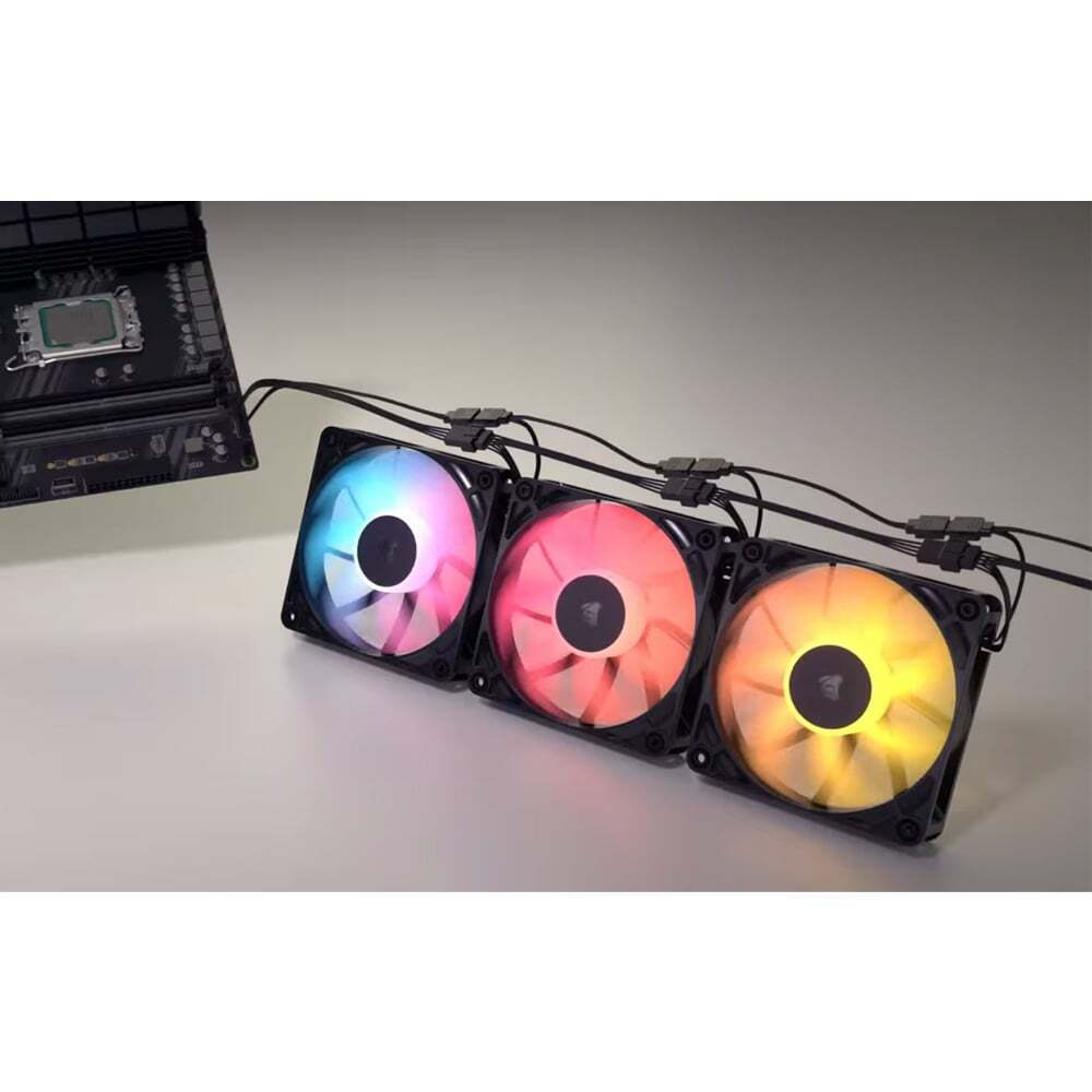 Corsair RS120 Case Fan με ARGB Φωτισμό και Σύνδεση 4-Pin PWM 3τμχ - Image 10