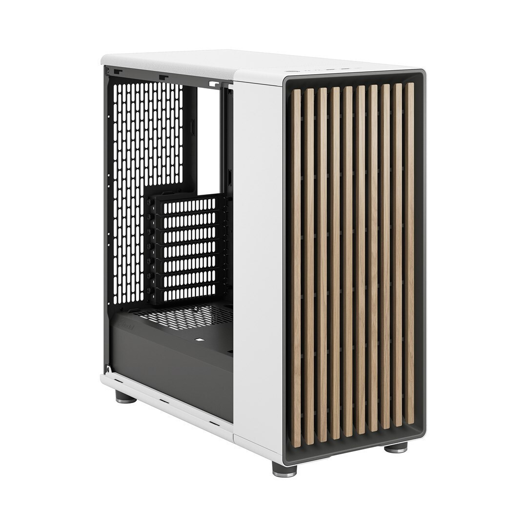 Fractal Design North Gaming Midi Tower Κουτί Υπολογιστή με Πλαϊνό Παράθυρο Chalk White TGC - Image 6