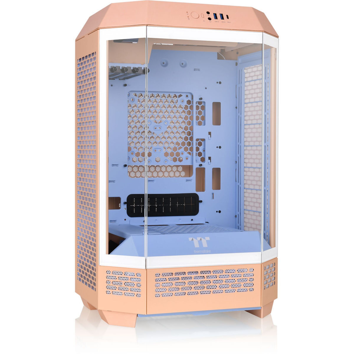 Thermaltake The Tower 300 Micro Tower Κουτί Υπολογιστή με Πλαϊνό Παράθυρο και RGB Φωτισμό Peach Fuzz - Image 8