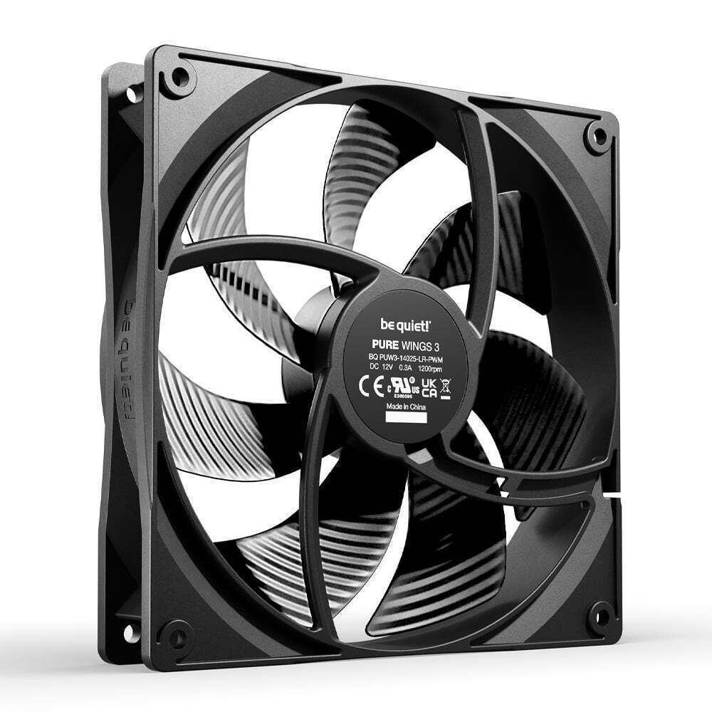Be Quiet Pure Wings 3 Case Fan 140mm με Σύνδεση 4-Pin PWM - Image 5
