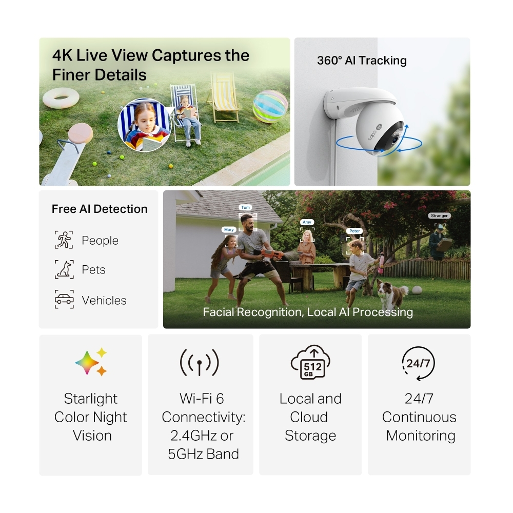 TP-LINK TAPO C560WS v1 IP Κάμερα Παρακολούθησης Wi-Fi 4K Αδιάβροχη με Ηχείο - Image 10