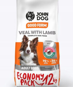 Alternative view of John Dog Good Form 12kg Ξηρά Τροφή χωρίς Γλουτένη για Ενήλικους Σκύλους Μεσαίων & Μεγαλόσωμων Φυλών με Αρνί και Μοσχάρι