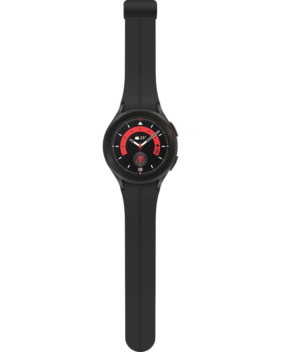 Samsung Galaxy Watch5 Pro LTE Titanium 45mm Αδιάβροχο με Παλμογράφο (Black) - Image 6