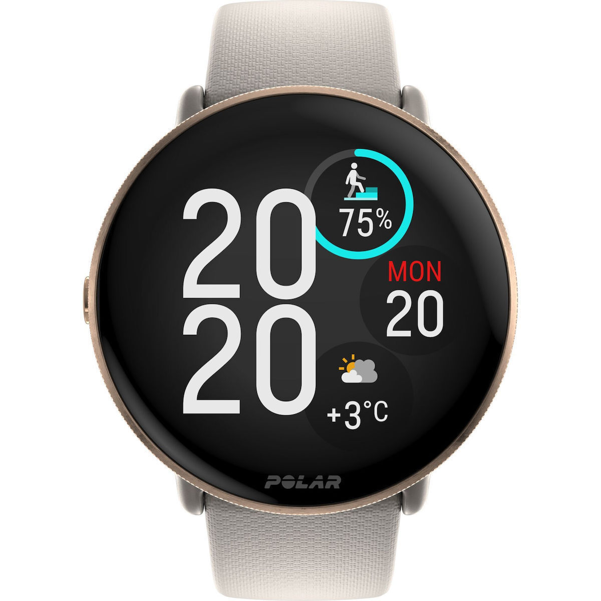 Polar Ignite 3 43mm Αδιάβροχο Smartwatch με Παλμογράφο (Greige Sand) - Image 6