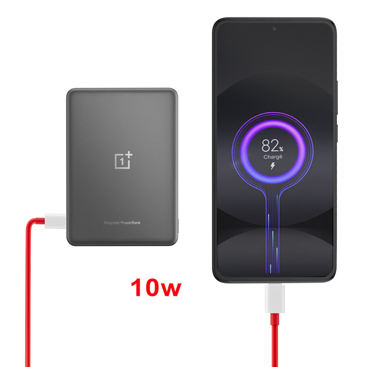 OnePlus Slim Magnetic MagSafe Power Bank 5000mAh 10W με Θύρα USB-C Ασημί - Image 6