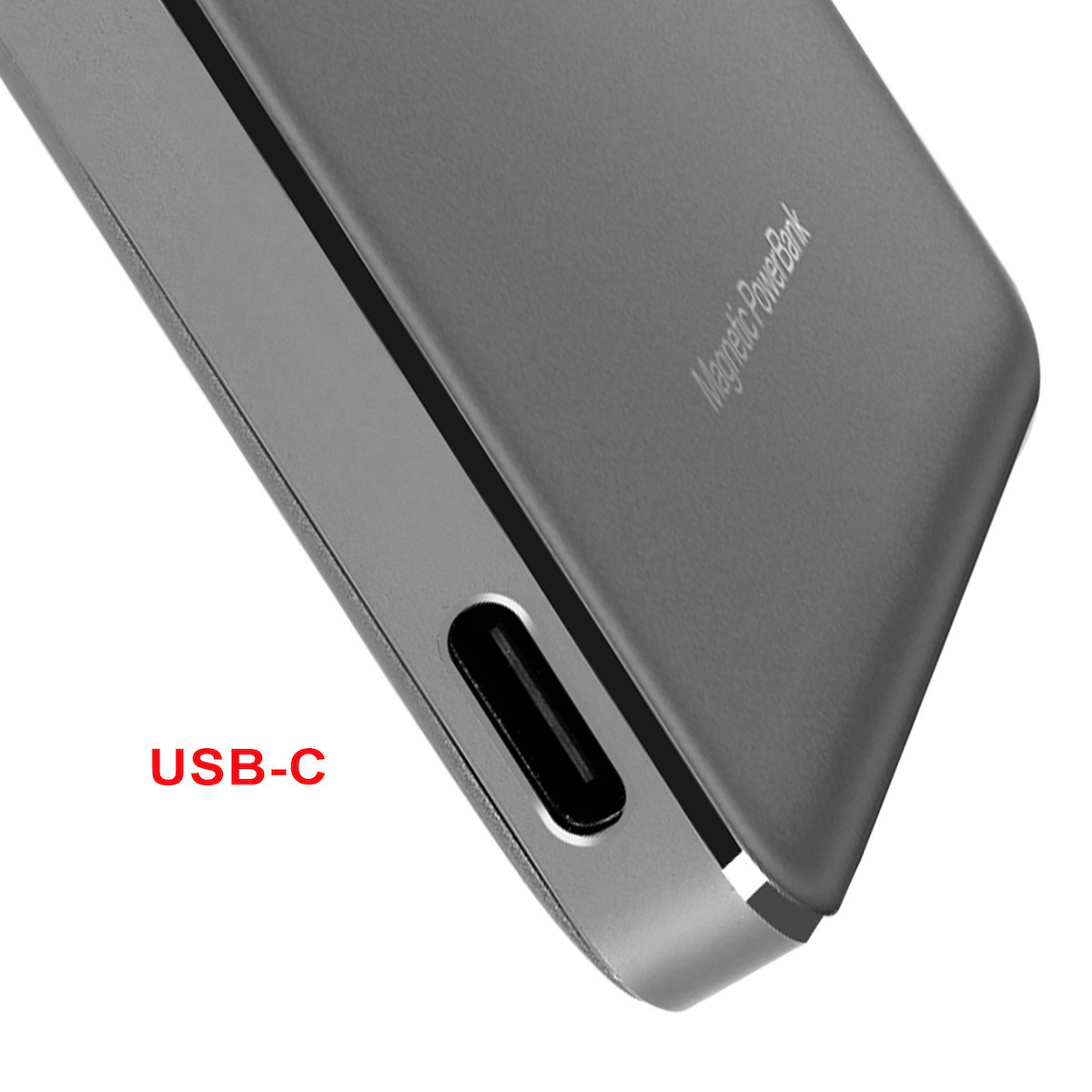 OnePlus Slim Magnetic MagSafe Power Bank 5000mAh 10W με Θύρα USB-C Ασημί - Image 5