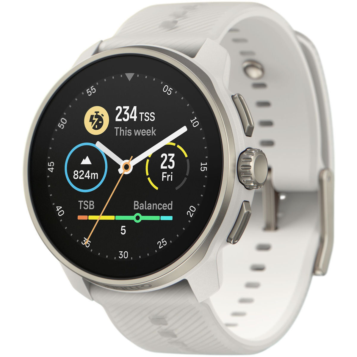 Suunto Race S Stainless Steel 45mm Αδιάβροχο Smartwatch με Παλμογράφο (Powder Gray)