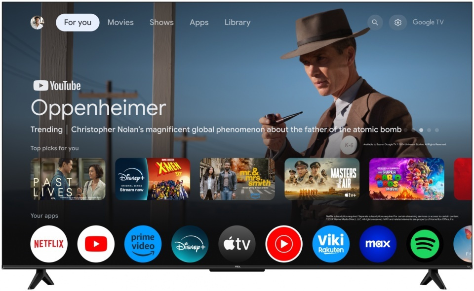 TCL Smart Τηλεόραση 55" 4K UHD QLED 55T69C (2025) - Image 4