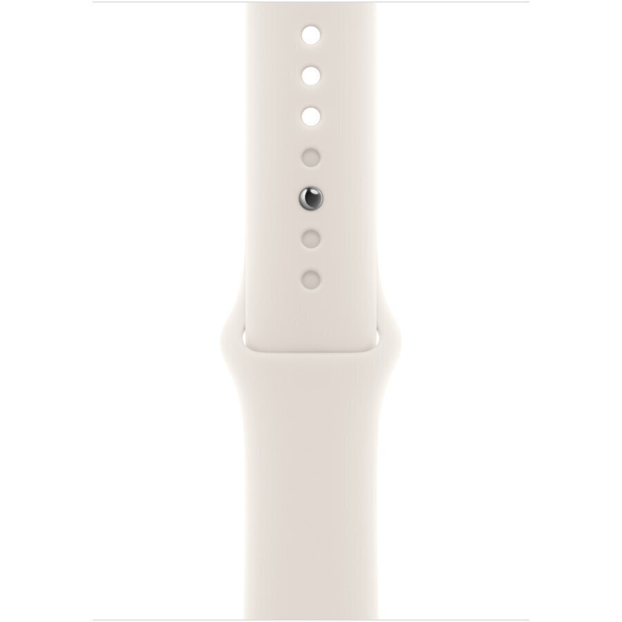 Apple Watch SE 2024 Aluminium 40mm Αδιάβροχο με Παλμογράφο (Starlight με Starlight Sport Band (S/M)) - Image 6