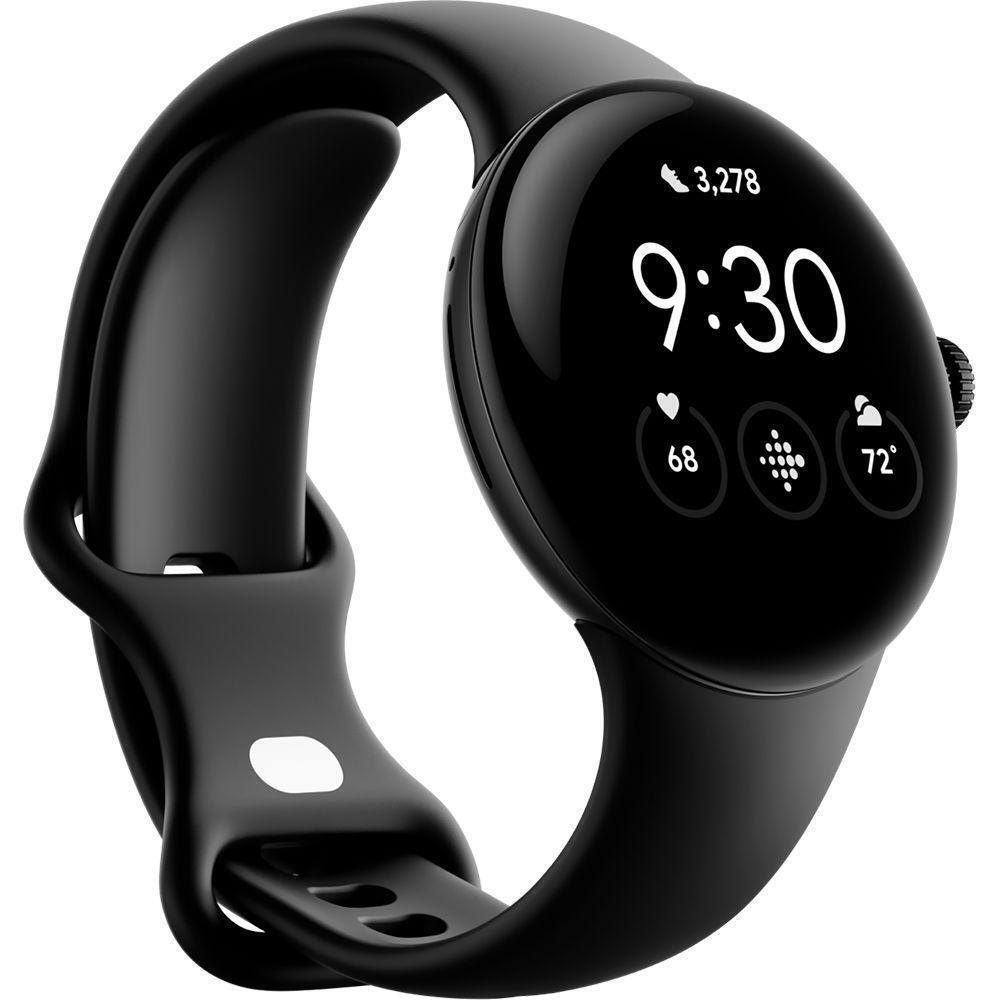 Google Pixel Watch Stainless Steel 41mm με Παλμογράφο (Matte Black case/Obsidian Active band) - Image 4