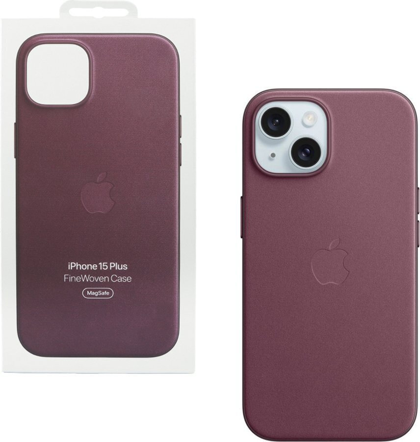 Apple Finewoven Back Cover Υφασμάτινο Mulberry (iPhone 15 Plus) MT4A3ZM/A - Image 3