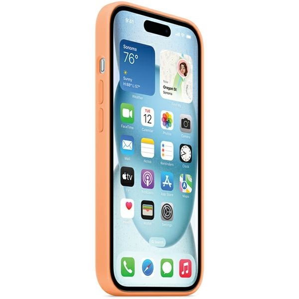 Apple Silicone Case with MagSafe Back Cover Σιλικόνης Πορτοκαλί (iPhone 15 Plus) MT173ZM/A - Image 4