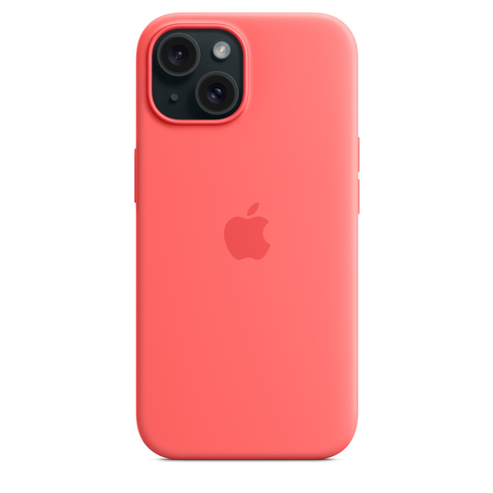 Apple Silicone Case with MagSafe Back Cover Σιλικόνης Guava (iPhone 15) MT0V3ZM/A - Image 5