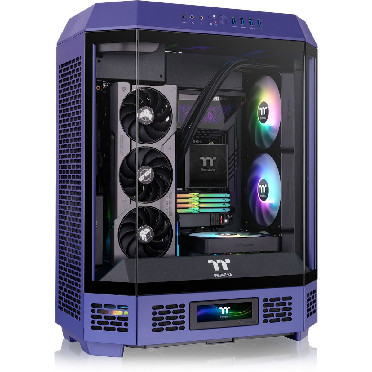 Thermaltake The Tower 600 Gaming Midi Tower Κουτί Υπολογιστή με Πλαϊνό Παράθυρο Future Dusk
