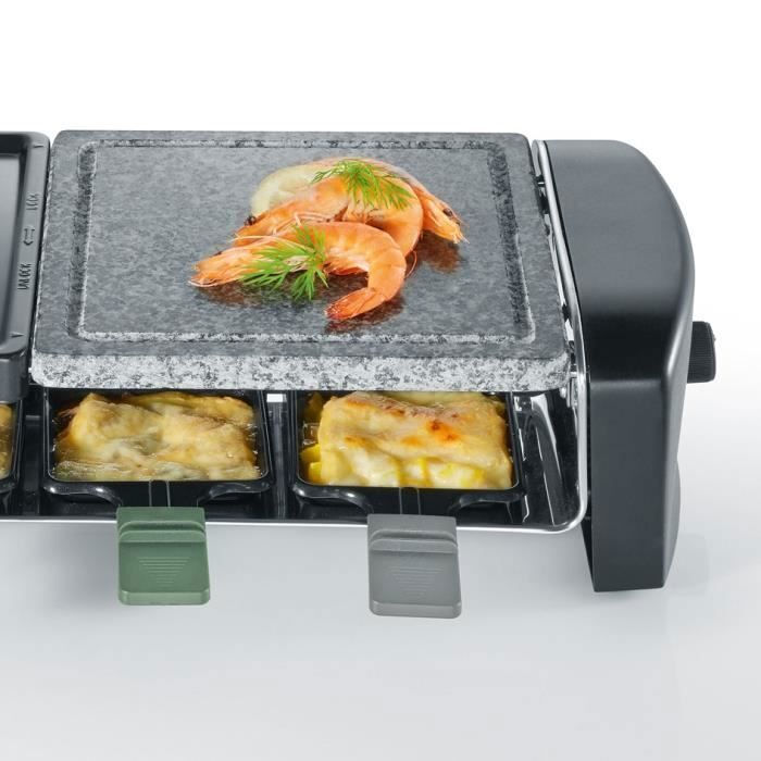 Severin RG9645 Επιτραπέζια Ηλεκτρική Ψησταριά Raclette Λείας και Αυλακωτής Πλάκας 1400W 42x21εκ. RG 9645 - Image 7