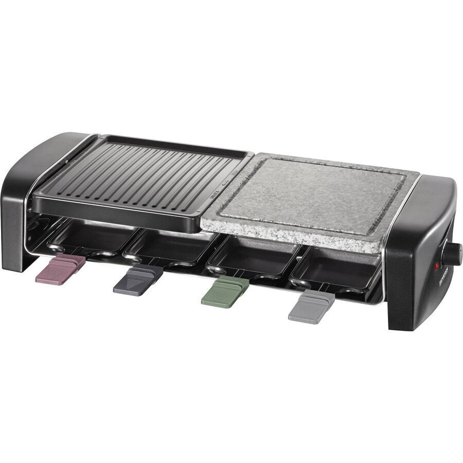 Severin RG9645 Επιτραπέζια Ηλεκτρική Ψησταριά Raclette Λείας και Αυλακωτής Πλάκας 1400W 42x21εκ. RG 9645 - Image 5