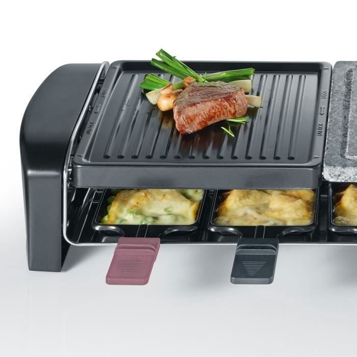Severin RG9645 Επιτραπέζια Ηλεκτρική Ψησταριά Raclette Λείας και Αυλακωτής Πλάκας 1400W 42x21εκ. RG 9645 - Image 6